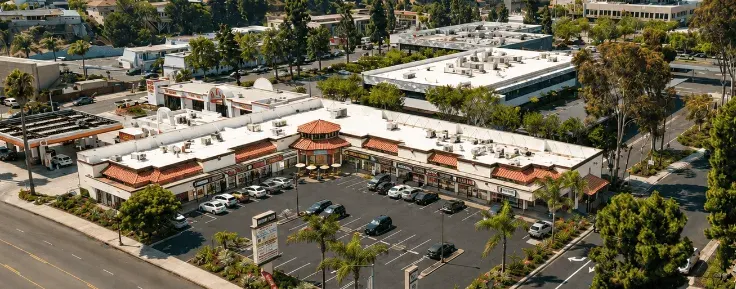 Midway Plaza aerial view